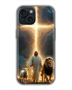 Чохол для iPhone 14 з картинкою «Лев Юди та Світло»