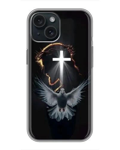 Чохол для iPhone 14 з картинкою «Голуб та Світло»