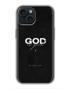 Чохол для iPhone 14 з картинкою «GOD — Бог над усім»
