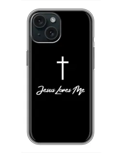 Чохол для iPhone 14 з картинкою «Ісус любить тебе»