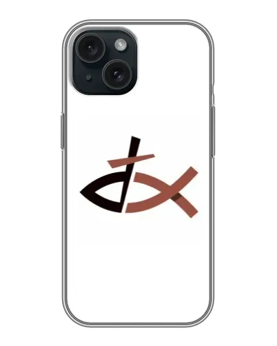 Чохол для iPhone 14 з картинкою «Риба та хрест»