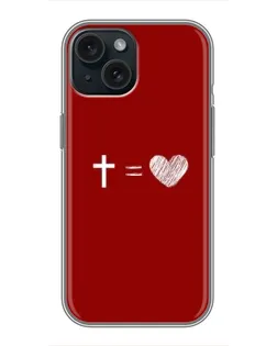 Чехол для iPhone 14 с картинкой «Уравнение любви»