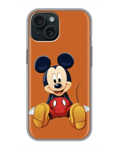 Чохол для iPhone 14 з картинкою «Міккі відпочиває»