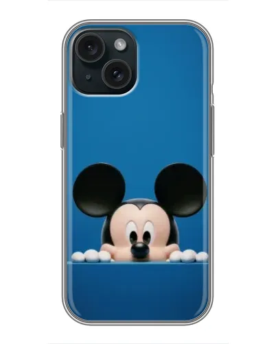 Чохол для iPhone 14 з картинкою «Міккі виглядає»