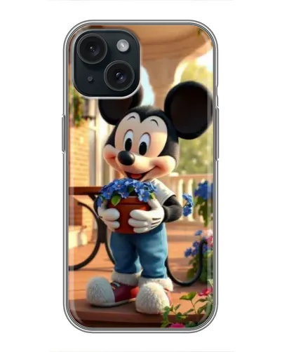 Чохол для iPhone 14 з картинкою «Міккі садівник»