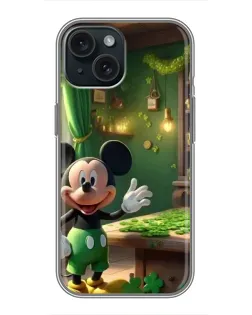 Чохол для iPhone 14 з картинкою «Міккі в майстерні»