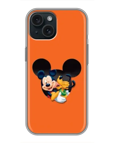 Чохол для iPhone 14 з картинкою «Серце Міккі Мінні»