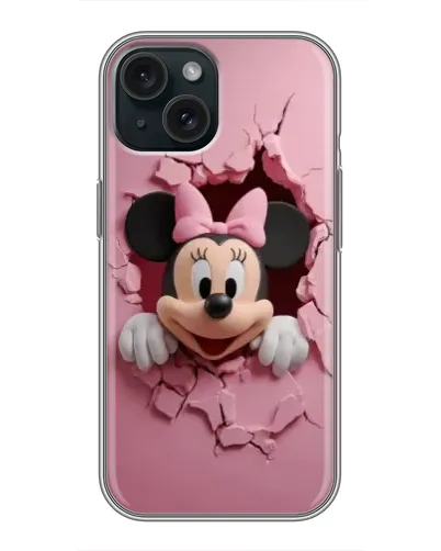 Чохол для iPhone 14 з картинкою «Мінні крізь стіну»