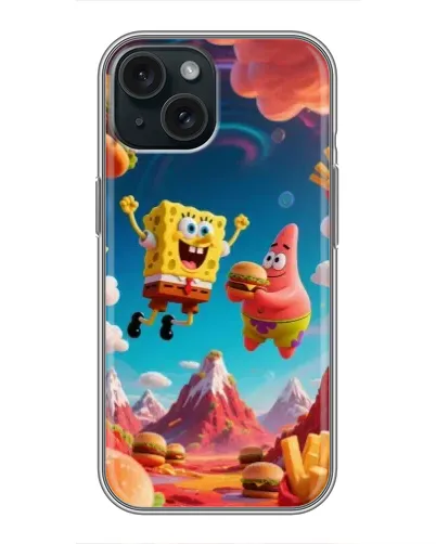 Чохол для iPhone 14 з картинкою «Космічний фастфуд»