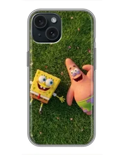Чехол для iPhone 14 с картинкой «Друзья на лужайке»