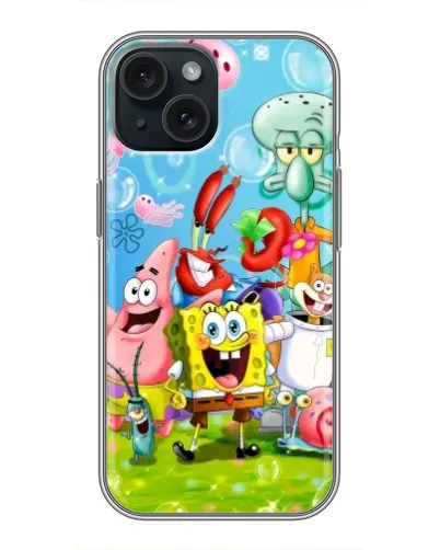 Чехол для iPhone 14 с картинкой «Губка Боб и друзья» Чехол для iPhone 14 с картинкой «Губка Боб и друзья»