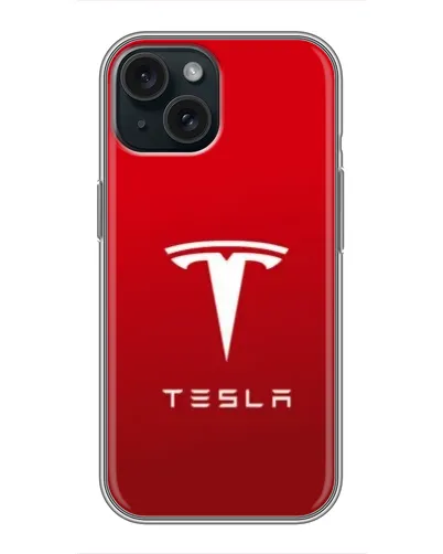 Чохол для iPhone 14 з картинкою «Tesla Red Classic»