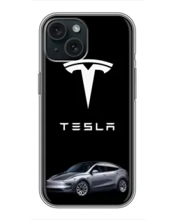 Чохол для iPhone 14 з картинкою «Tesla Model Y»