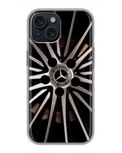 Чехол для iPhone 14 с картинкой «Диск Mercedes»