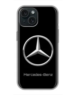 Чохол для iPhone 14 з картинкою «Mercedes Silver Logo»