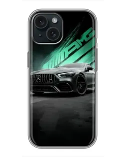 Чохол для iPhone 14 з картинкою «Темний Mercedes AMG»