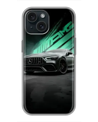 Чохол для iPhone 14 з картинкою «Темний Mercedes AMG»