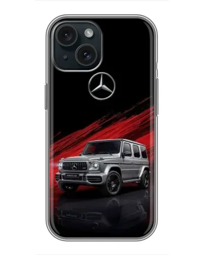 Чохол для iPhone 14 з картинкою «Mercedes G-Class червоний»