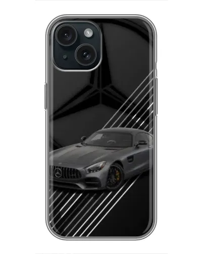 Чохол для iPhone 14 з картинкою «Mercedes AMG — графіка»
