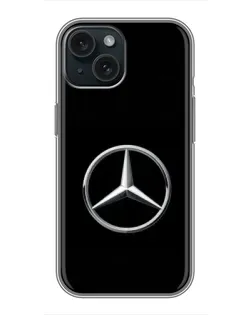Чохол для iPhone 14 з картинкою «Mercedes класичний лого»
