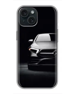 Чохол для iPhone 14 з картинкою «Світло фар Mercedes»