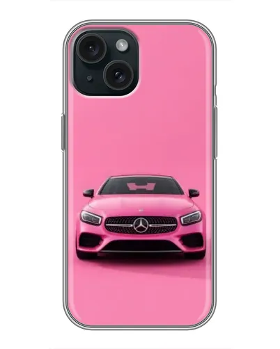 Чохол для iPhone 14 з картинкою «Рожевий Mercedes AMG»