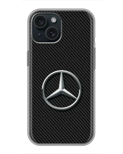 Чохол для iPhone 14 з картинкою «Карбоновий Mercedes стиль»