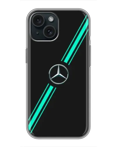 Чехол для iPhone 14 с картинкой «Спортивные линии Mercedes» Чехол для iPhone 14 с картинкой «Спортивные линии Mercedes»