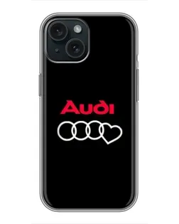Чохол для iPhone 14 з картинкою «Логотип Audi Heart» Чохол для iPhone 14 з картинкою «Логотип Audi Heart»