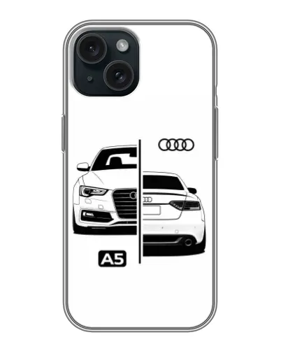 Чохол для iPhone 14 з картинкою «Audi — контрастний дизайн»