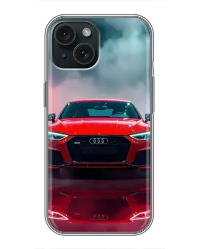 Чохол для iPhone 14 з картинкою «Audi RS — червоний стиль»