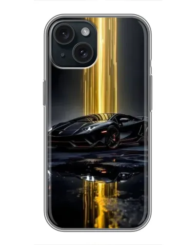Чохол для iPhone 14 з картинкою «Нічний Lamborghini драйв»