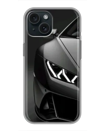 Чохол для iPhone 14 з картинкою «Lamborghini фари деталізація»