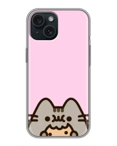 Чохол для iPhone 14 з картинкою «Pusheen та печиво»