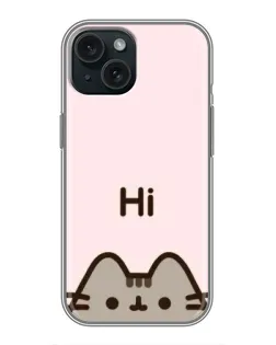 Чохол для iPhone 14 з картинкою «Пушин каже Hi» Чохол для iPhone 14 з картинкою «Пушин каже Hi»