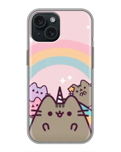 Чохол для iPhone 14 з картинкою «Єдиноріг Pusheen»
