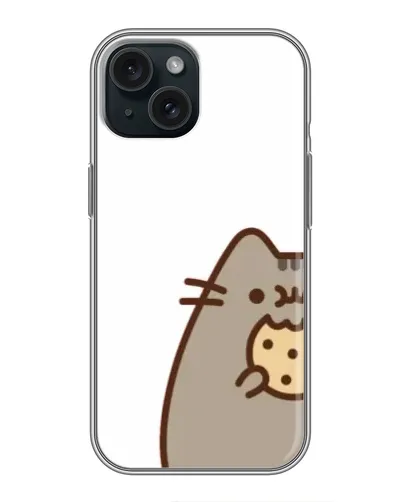 Чохол для iPhone 14 з картинкою «Пушин з печивом»