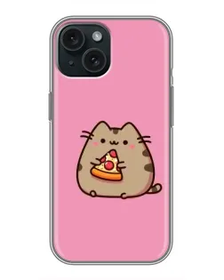 Чохол для iPhone 14 з картинкою «Пушин із піцою»