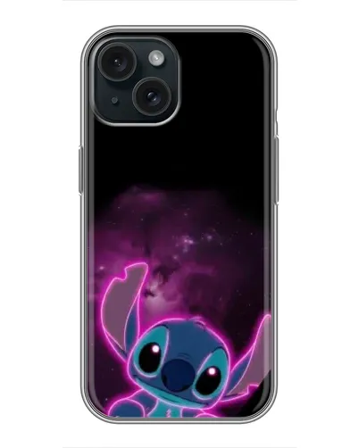 Чехол для iPhone 14 с картинкой «Неоновый Stitch» Чехол для iPhone 14 с картинкой «Неоновый Stitch»