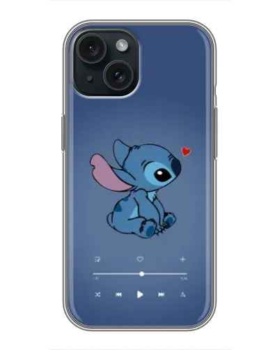 Чехол для iPhone 14 с картинкой «Музыкальный Stitch» Чехол для iPhone 14 с картинкой «Музыкальный Stitch»