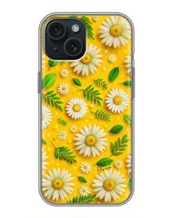Чохол для iPhone 14 з картинкою «Ромашкове сонце»