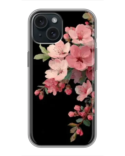 Чохол для iPhone 14 з картинкою «Рожева гілка сакури»