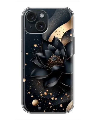 Чохол для iPhone 14 з картинкою «Чорний лотос»