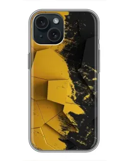 Чохол для iPhone 14 з картинкою «Золоті уламки геометрії»