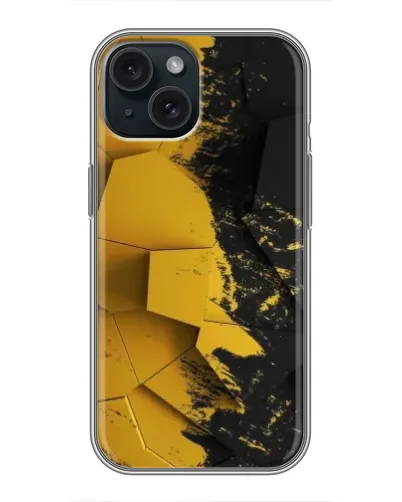 Чохол для iPhone 14 з картинкою «Золоті уламки геометрії»