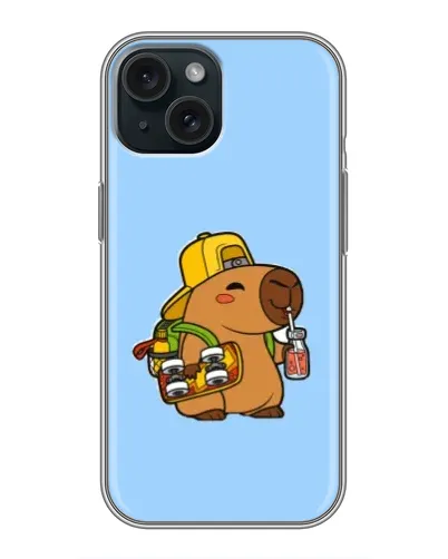 Чохол для iPhone 14 з картинкою «Капібара на скейті» Чохол для iPhone 14 з картинкою «Капібара на скейті»