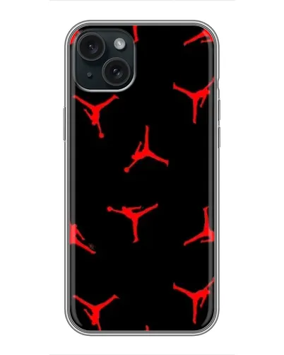 Чохол для iPhone 14 Plus з картинкою «Jordan Red Pattern»