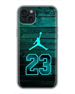Чохол для iPhone 14 Plus з картинкою «Jordan Cyan 23»
