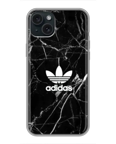 Чохол для iPhone 14 Plus з картинкою «Білий мармур Adidas»