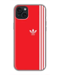 Чохол для iPhone 14 Plus з картинкою «Червоний мінімалізм Adidas»
